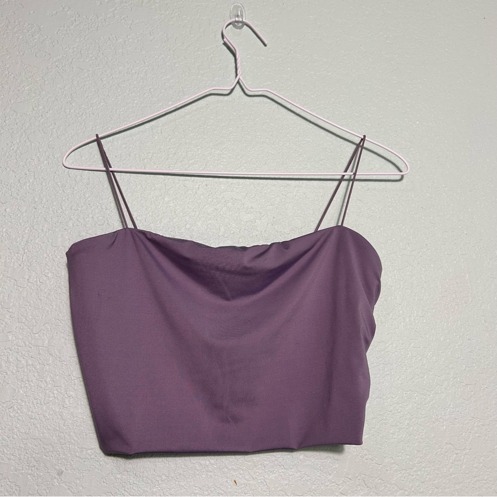 Tresser crop tank top blouse